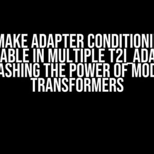 How to Make Adapter Conditioning Scale Trainable in Multiple T2I_Adapter: Unleashing the Power of Modular Transformers