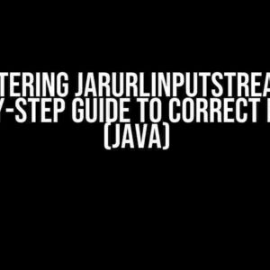 Mastering JarURLInputStream: A Step-by-Step Guide to Correct Reading (Java)