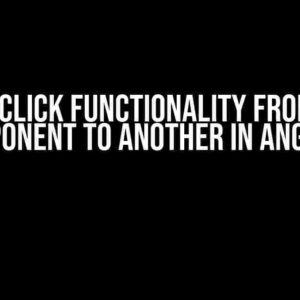 Pass Click Functionality from One Component to Another in Angular