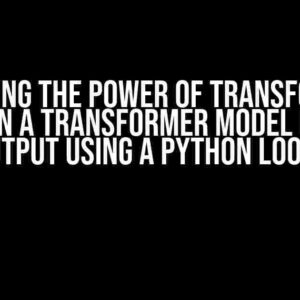 Unlocking the Power of Transformers: How Can a Transformer Model Predict Output Using a Python Loop?